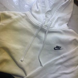 Large White Nike Hoodie